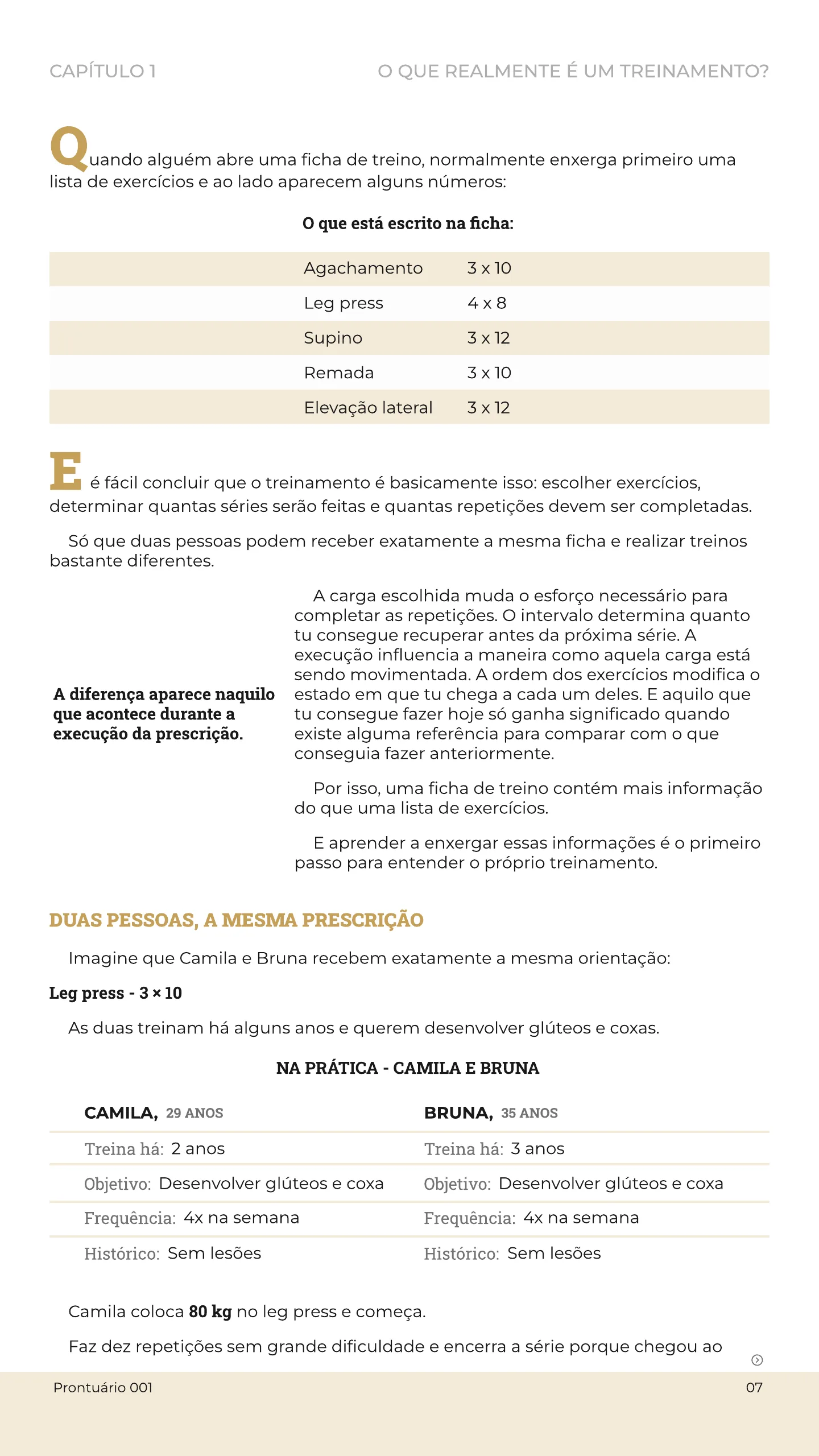Abertura do Capítulo 1 de A Ficha Cai: O que realmente é um treinamento?